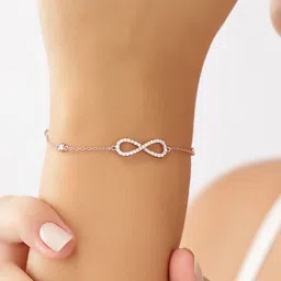 JUPRA Rosegold Infinity 925 Sterling Silver Bracelet-picture-42