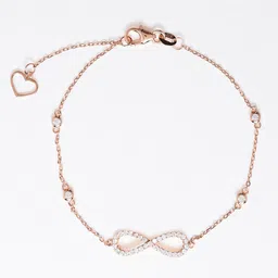 JUPRA Rosegold Infinity 925 Sterling Silver Bracelet image 4