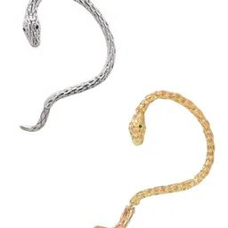 FIMBUL Set of 2 Rhodium-Plated Animal Shaped Ear Cuffs image 3