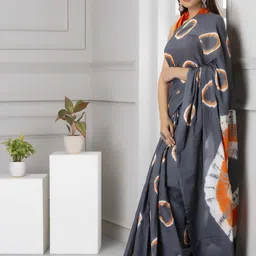 Pinkcity Trade World Pure Cotton Block Print Saree image 4