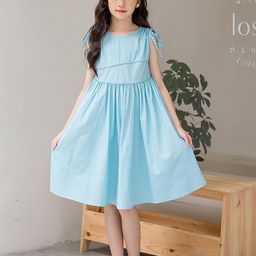 LULU & SKY Girls Fit and Flare Cotton Dress-image-27