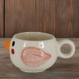 The Decor Lane White & Pink Printed Ceramic Mug 300ml-image-84