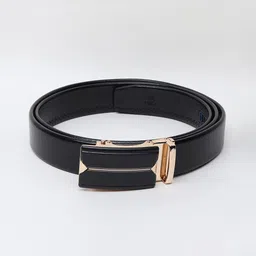 WINSOME DEAL Men Slider Buckle Closure Textured Formal Belt image 3