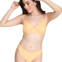 Liigne Pack Of 2 Everyday Padded Bra Pure Cotton Lingerie Set-VCPBPC4892-30B image 5