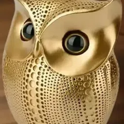 ROYALBOX Gold-Toned Owl Showpiece image 2