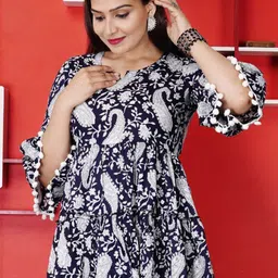 L.H HANDICRAFTS Ethnic Motifs Printed Cotton Top image 3