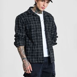 Snitch Men Checked Open Front Jacket-picture-32