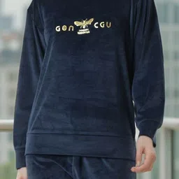 BAESD Printed Round Neck long Sleeves Sweatshirt With Jogger image 2