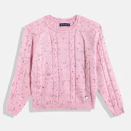 Allen Solly Junior Girls Cable Knit Pullover-image-65