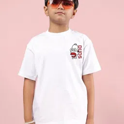 WEARDUDS Unisex Graphic Printed Round Neck Pure Cotton Oversized T-shirt image 1