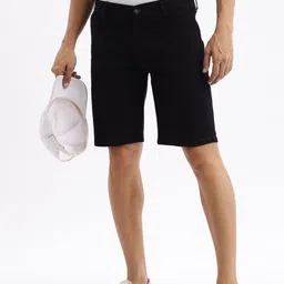 SHOWOFFFF Men Slim Fit Low-Rise Denim Denim Shorts-picture-23