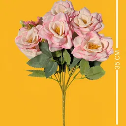 ARTSY Pink and Green Rose Artificial Flower image 4