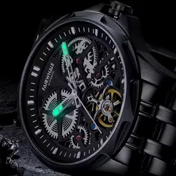 mark fairwhale Men Dial & Stainless Steel Straps Analogue Multi Function Automatic Motion Powered Watch image 4