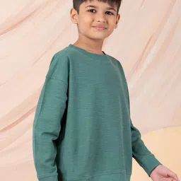 Taatoom Kids Cotton Structured Knit Full Sleeves Sweatshirt image 2