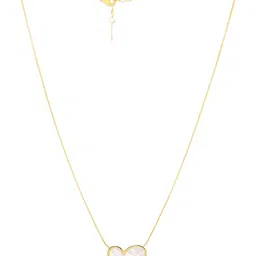 Jewels Galaxy Gold-Plated Heart Shaped Pendant with Chain image 2