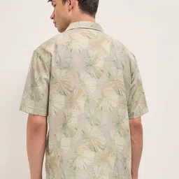THE BEAR HOUSE Oversized Tropical Printed Casual Shirt image 5