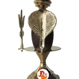 DARIDRA BHANJAN Brown Religious Idol Showpiece image 3