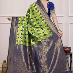 Dinesh Ethnic Traditional Wear Ethnic Motifs Zari Art Silk Handloom Banarasi Saree image 4
