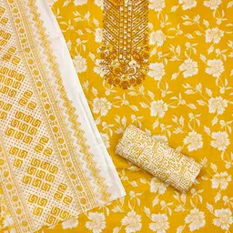 LeeliPeeri Designer Printed Unstitched Dress Material image 2