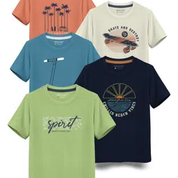 HELLCAT Boys Typography 5 Printed T-shirt-picture-28