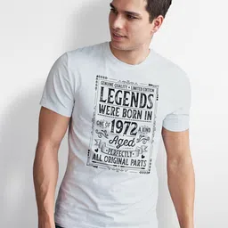 Seekbuylove Men Bio Finish 1972 Birthday Legend Round Neck Pure Cotton T-shirt-picture-24
