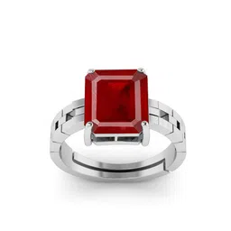 RRVGEM RUBY 6.25 Ratti Silver Plated Finger Ring-picture-23