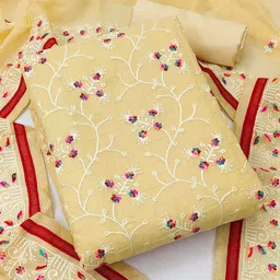 Maroosh Floral Embroidered Sequinned Unstitched Dress Material-picture-31