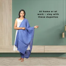 Happy Bunny Blue Dupatta image 2