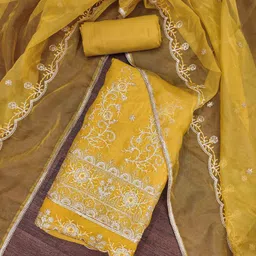 KIMISHA Embroidered Unstitched Dress Material-picture-23