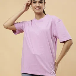 PockMAN Women Drop-Shoulder Sleeves Pure Cotton Bio Finish T-shirt-picture-25
