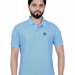 LA MILANO Men Printed Polo Collar Slim Fit T-shirt-picture-10