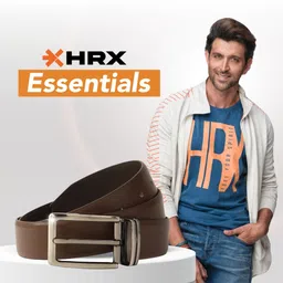 hrx by hrithik roshan Men Formal Brown Genuine Leather Belt image 2