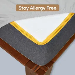 sleepycat King Size Fitted Polyster Breathable, Stretchable, Waterproof Mattress Cover image 3