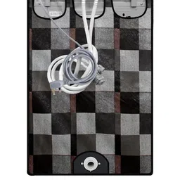 The Furnishing Tree Washing Machine Cover Checkered Pattern Brown Base Compatible for Whirlpool 8 k image 5