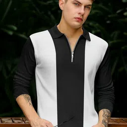 KAJARU Men Colourblocked Sweatshirt-picture-16