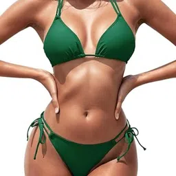 MEDHA INDUSTRIES Halter Neck Swim Bikini Set-picture-10