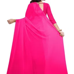 FANCYNINE Poly Georgette Saree image 2