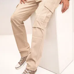 HIGHLANDER Men Straight Fit Cargos-image-15