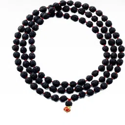 Divine souvenirs Unisex Rudraksh Beaded Statement Chain-picture-34