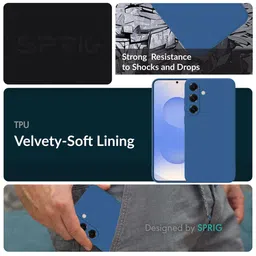 SPRIG Solid Printed Samsung Galaxy S25 5G Back Case Mobile Accessories image 3