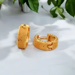 SHREE KRISHNA SHOPPING Gold-Plated Brass Earrings-picture-8