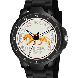 CSAMON Men Dial & Bracelet Style Straps Analogue Watch 3KANBLK SLV RS NEW PU_SH image 4