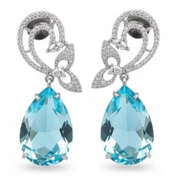 Opal Touch Teardrop Shaped Drop Earrings image 3