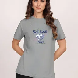 SZN Women Printed Pure Cotton T-shirt-image-47