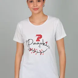 PAAVKI Women Typography Printed Round Neck Cotton T-shirt-picture-23