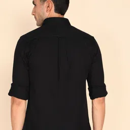 u.s. polo assn. Men Regular Fit Solid Cut Away Collar Casual Shirt image 4