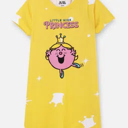 Nap Chief Girls Printed Nightdress-image-95