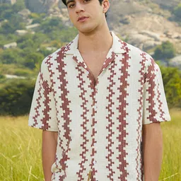 Campus Sutra Men Classic Geometric Casual Shirt-picture-27