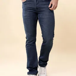 WROGN Men Comfort Mid-Rise Straight Fit Jeans-picture-5