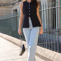all about you Women Sleeveless Cotton Top image 2